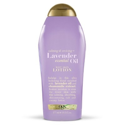slide 1 of 1, OGX Lavender Essential Oil Body Lotion, 19.5 oz