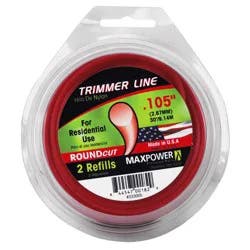 MaxPower Trimmer Line Roundcut, .105", 2 Refills