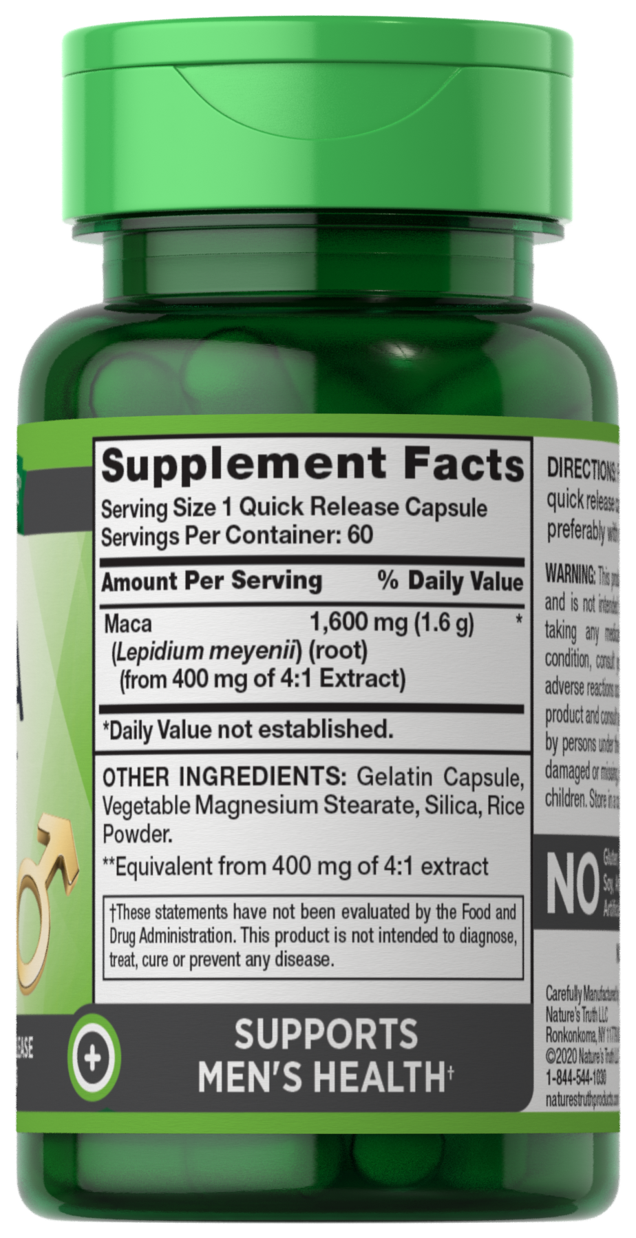 slide 4 of 4, Nature's Truth MACA 1,600 mg**, 60 ct