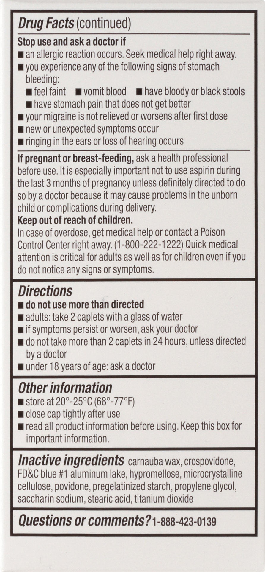 TopCare Migraine Formula With Caffeine Acetaminophen / Aspirin (nsaid