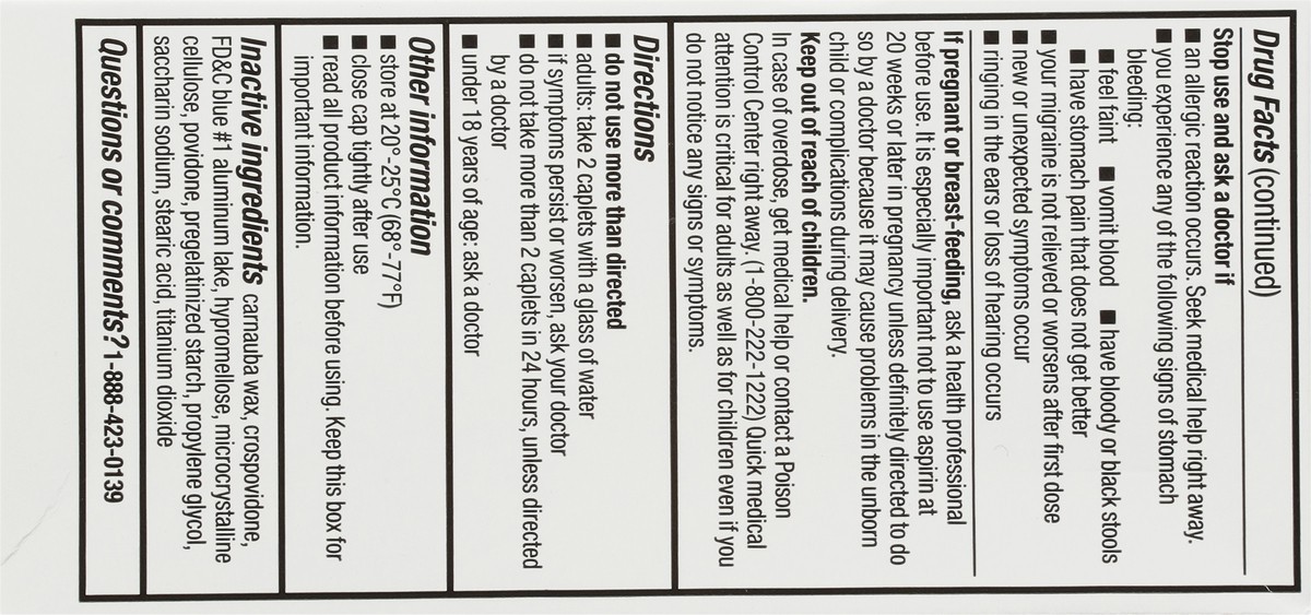 slide 2 of 10, TopCare Migraine Formula, With Caffeine, Coated Caplets, 100 ct