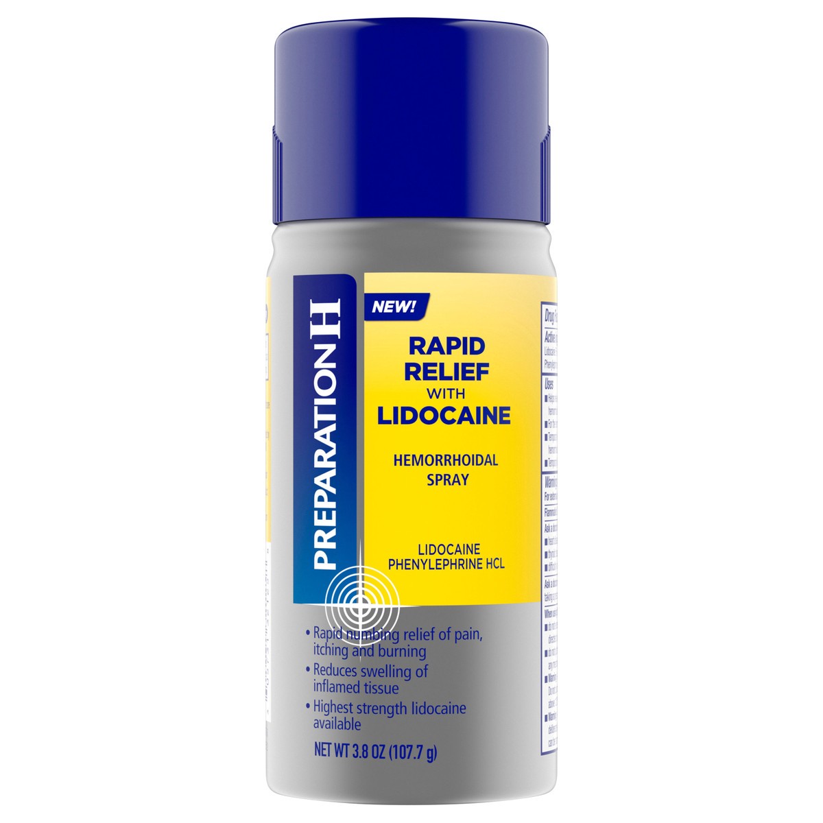 slide 1 of 9, Preparation H Rapid Relief Hemorrhoidal Spray with Lidocaine - 3.8 Oz, 3.8 oz