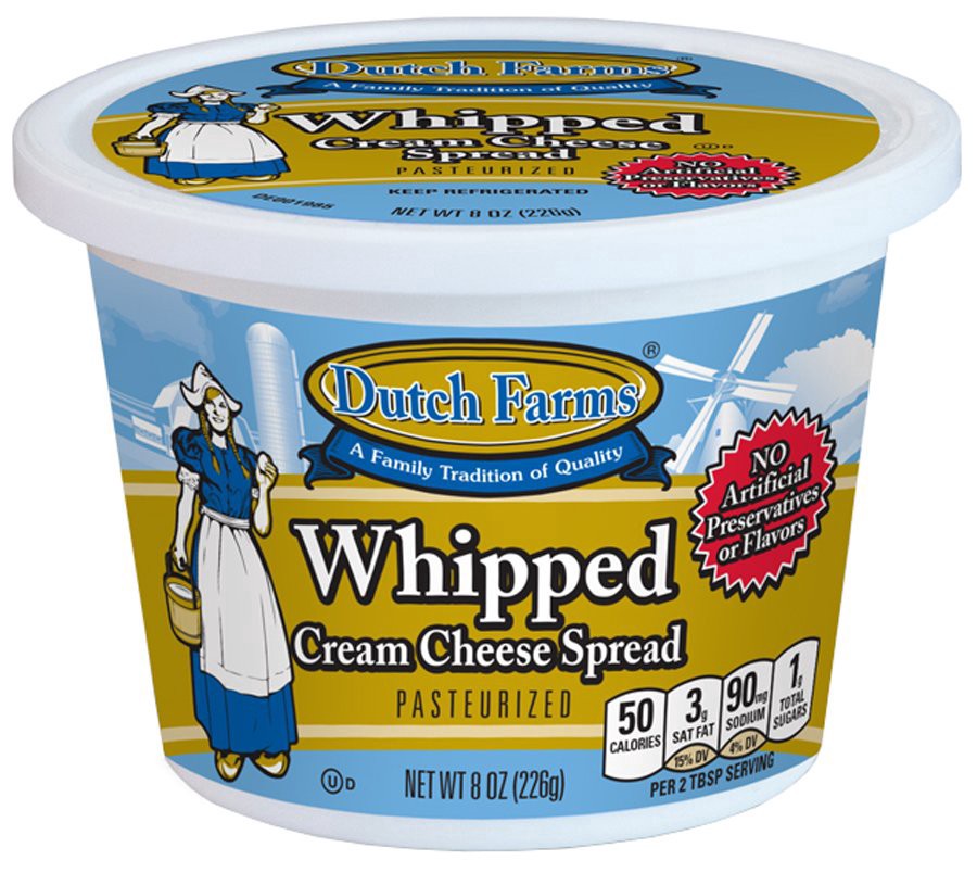 slide 1 of 1, Dutch Farms Whipped Cream Cheese, 8 oz