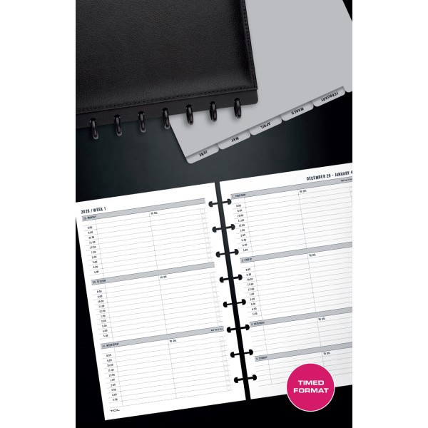 slide 2 of 3, TUL 2026 TUL® Discbound Weekly Planner Refill Pages, Junior Size, January To December, 1 ct