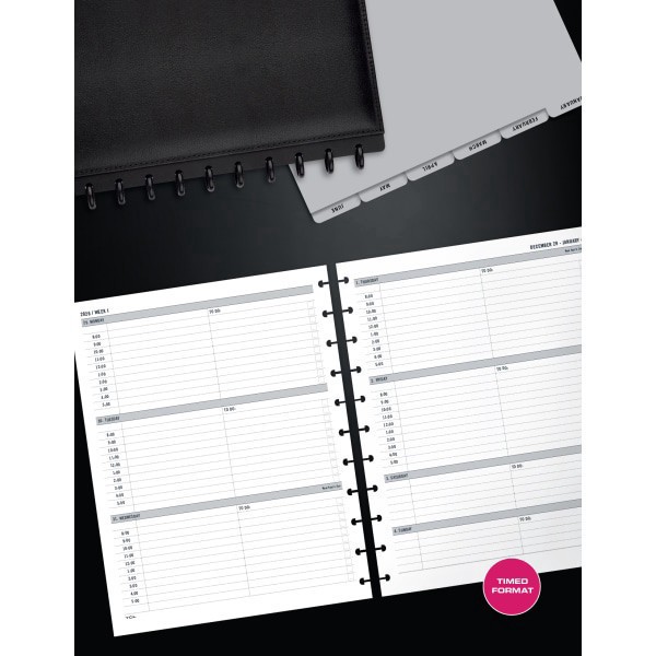 slide 3 of 3, TUL 2026 TUL® Discbound Weekly Planner Refill Pages, Letter Size, January To December, TULLTFLRTIMERY26, 1 ct