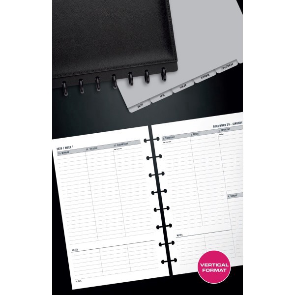 slide 3 of 3, TUL 2026 TUL® Weekly Planner Refill Pages, Junior Size, January To December, 1 ct