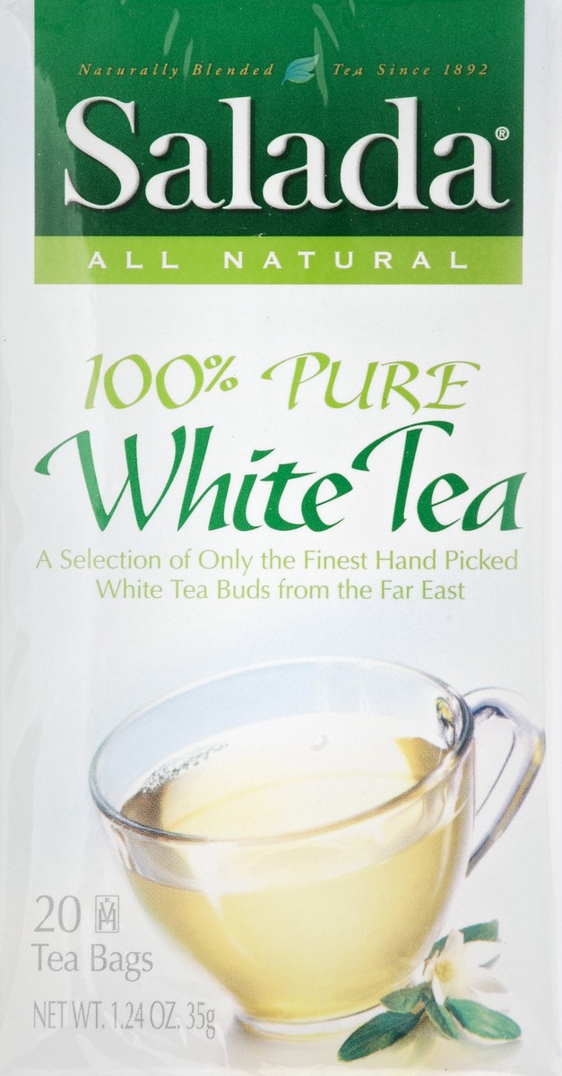 slide 4 of 5, Salada Tea White Tea, 100% Pure, Bags, 20 ct