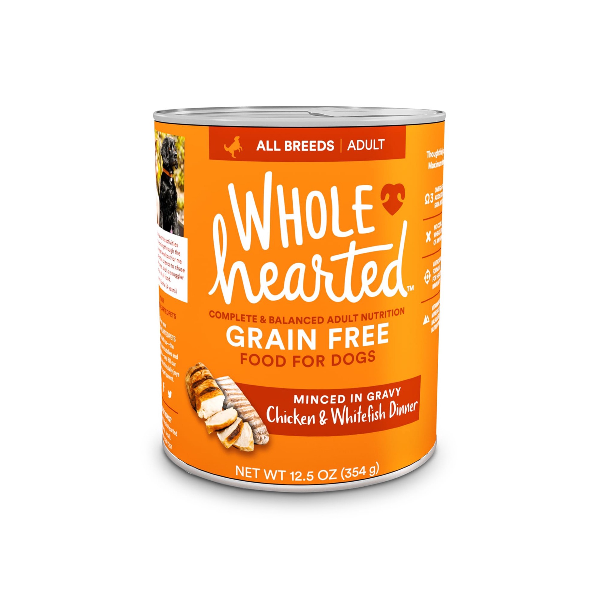 slide 1 of 1, WholeHearted Whd-Dog 12.5z Chkn & Whtfsh, 12.5 oz