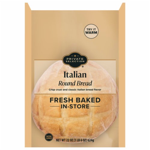 slide 1 of 1, Kroger Private Selection® Italian Round Bread, 22 oz