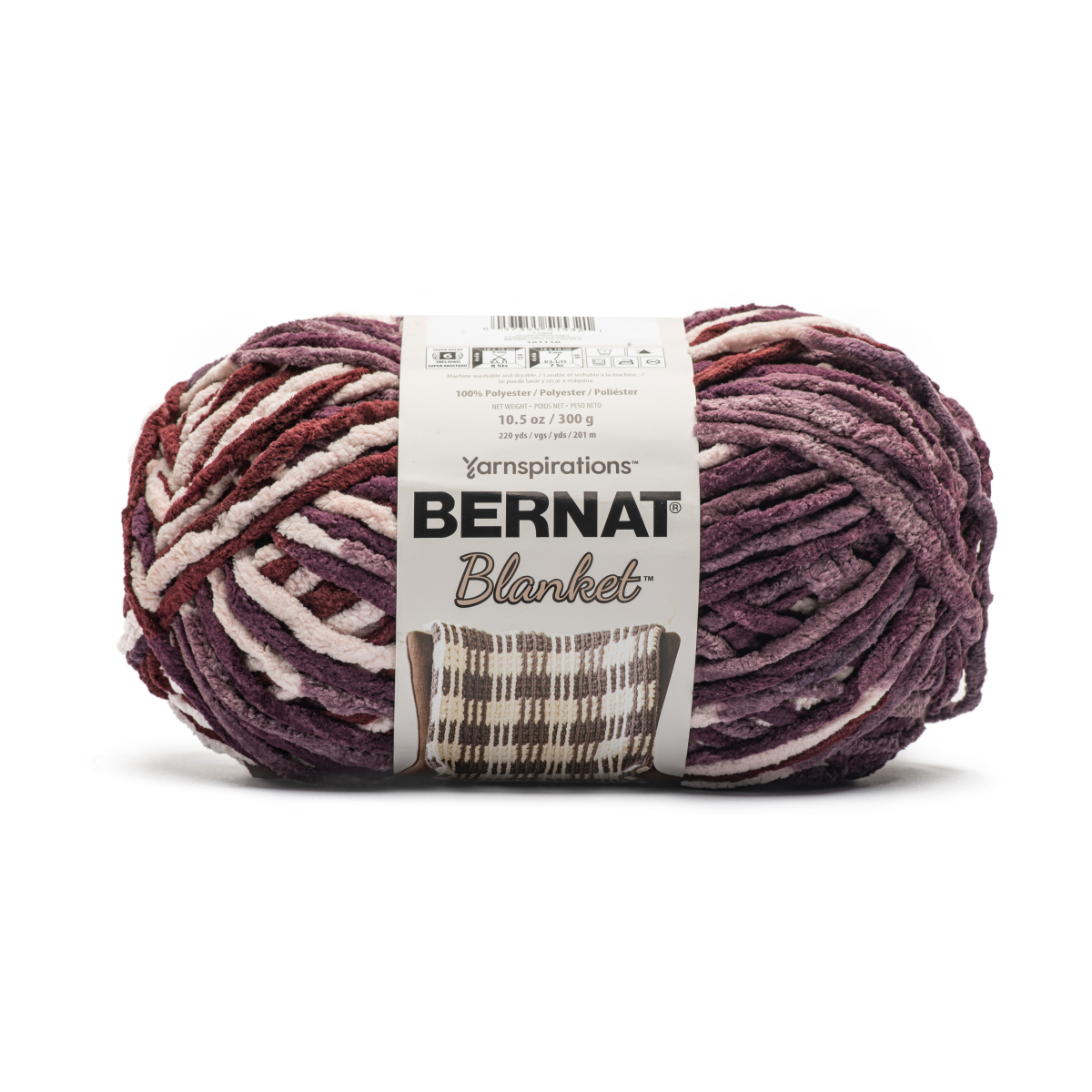 slide 1 of 1, Bernat Blanket Yarn Plum Preserves, 10.5 oz