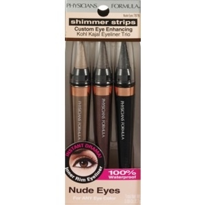 slide 1 of 1, Physicians Formula Shimmer Strips Eye Enhancing Kohl Kajal Eyeliner Trio, Nude Eyes, 0.09 oz