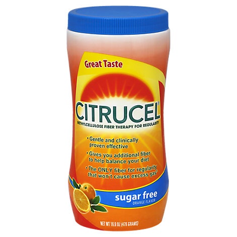 slide 1 of 1, Citrucel Sugar Free Orange Fiber Therapy Laxative, 16.9 oz