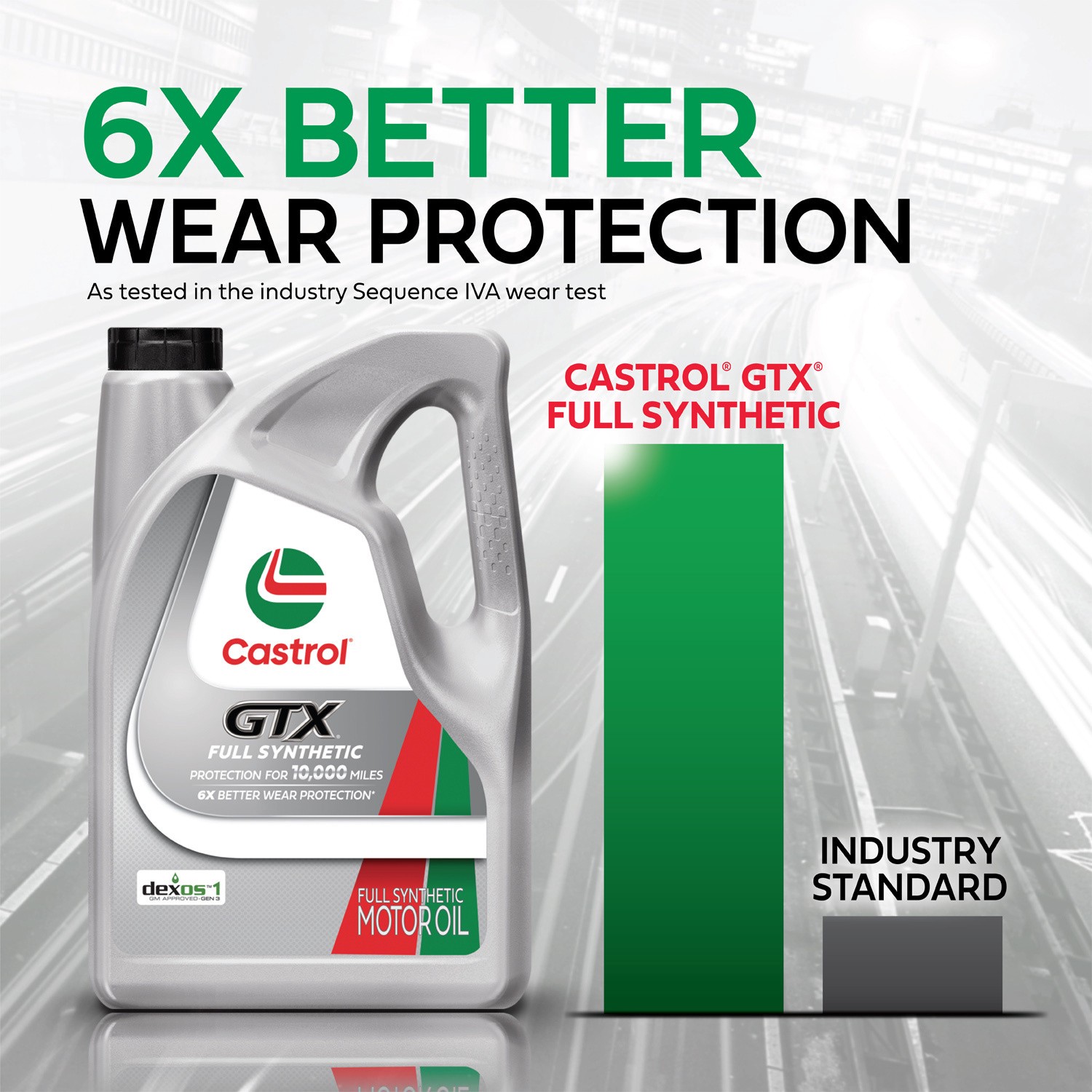 slide 8 of 10, Castrol Gtx Full Synthetic Motor Oil, 1 qt