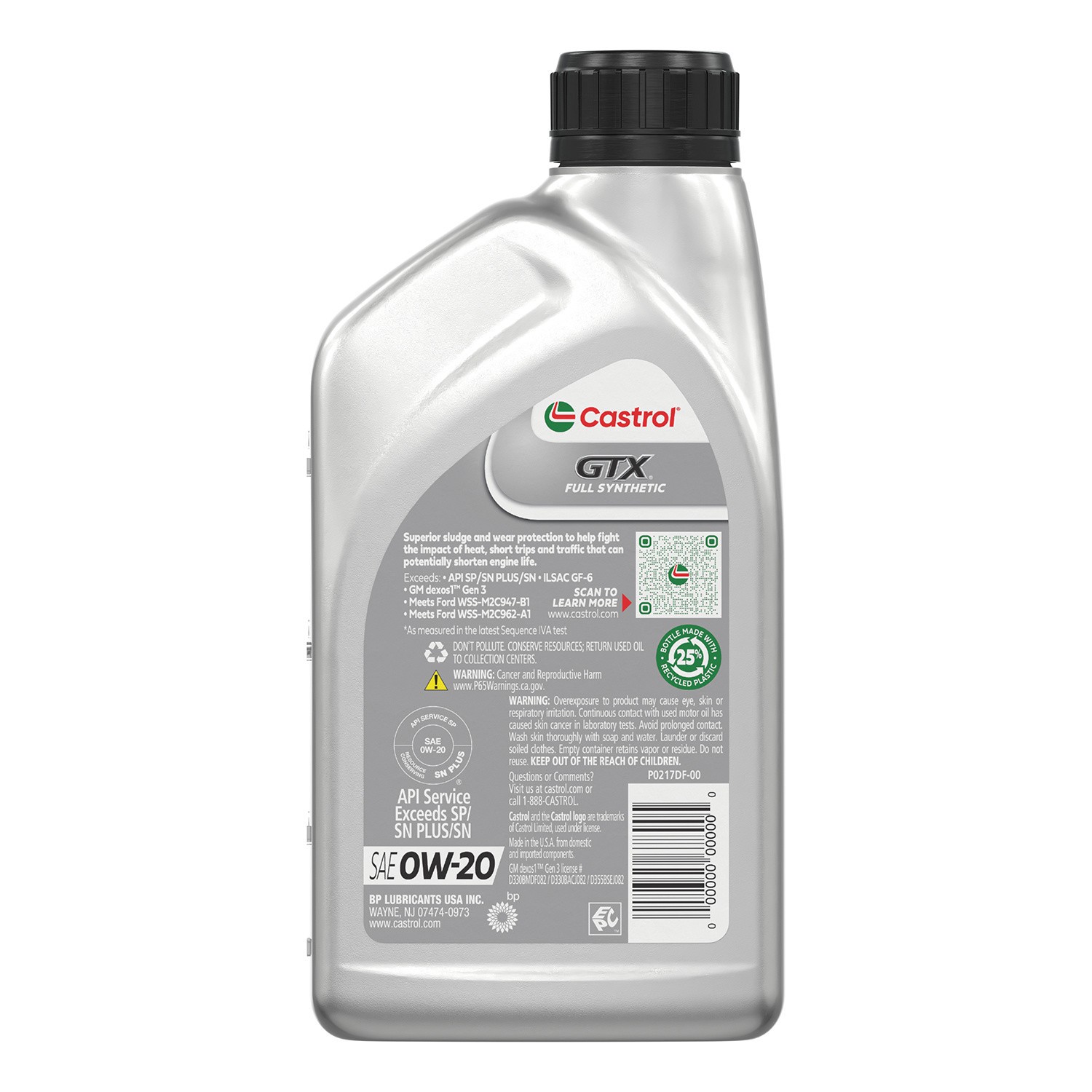 slide 10 of 10, Castrol Gtx Full Synthetic Motor Oil, 1 qt