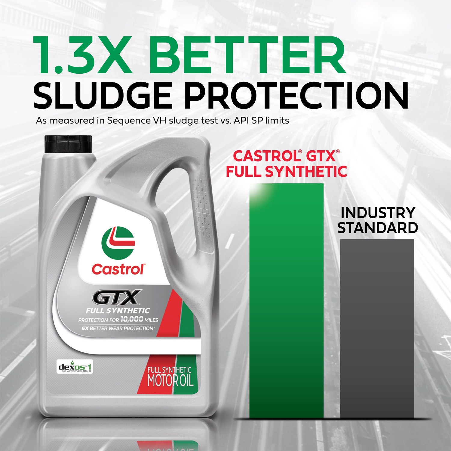 slide 9 of 10, Castrol Gtx Full Synthetic Motor Oil, 1 qt