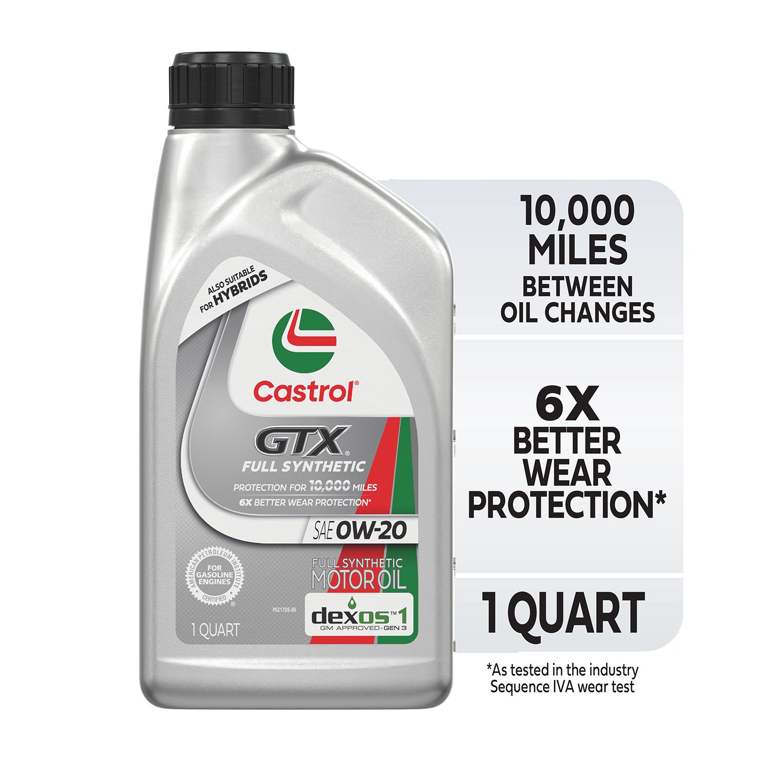 slide 2 of 10, Castrol Gtx Full Synthetic Motor Oil, 1 qt