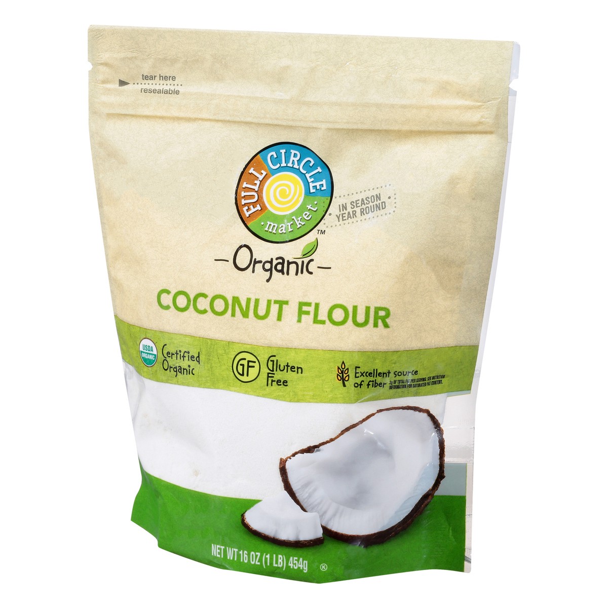 slide 6 of 14, Full Circle Market Organic Coconut Flour 16 oz, 16 oz