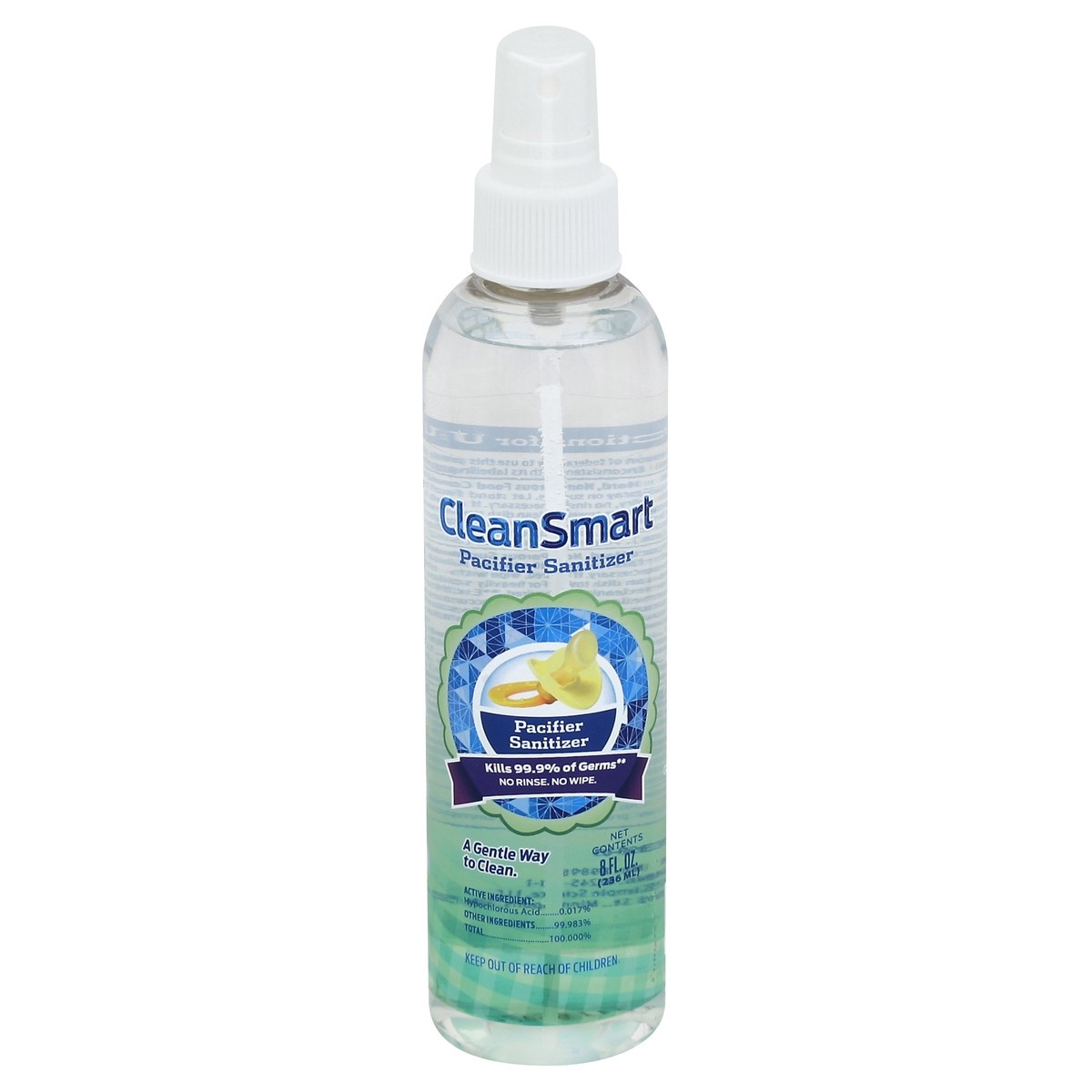 slide 2 of 2, Clean Smart Sanitizer 8 oz, 8 oz