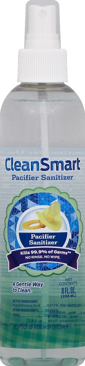 slide 1 of 2, Clean Smart Sanitizer 8 oz, 8 oz