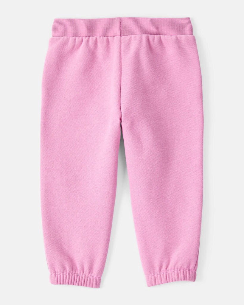 slide 2 of 3, Carter's Baby Girl Cotton Joggers - Pink Pink 18M, 1 ct