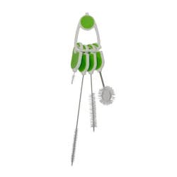Kolorae Straw & Bottle Brush Ring - Set Of 4