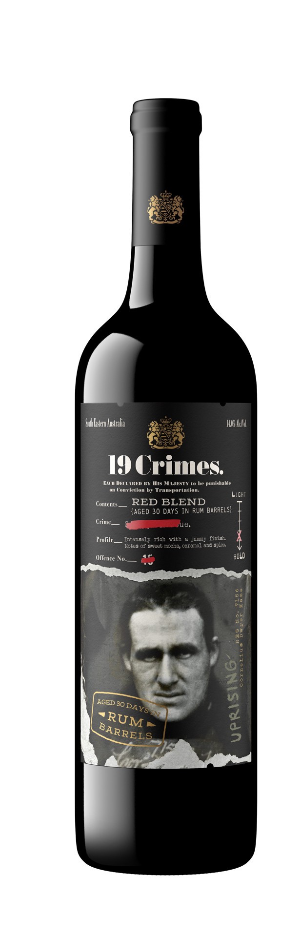 slide 1 of 9, 19 Crimes Uprising Red Blend 750 ml, 750 ml