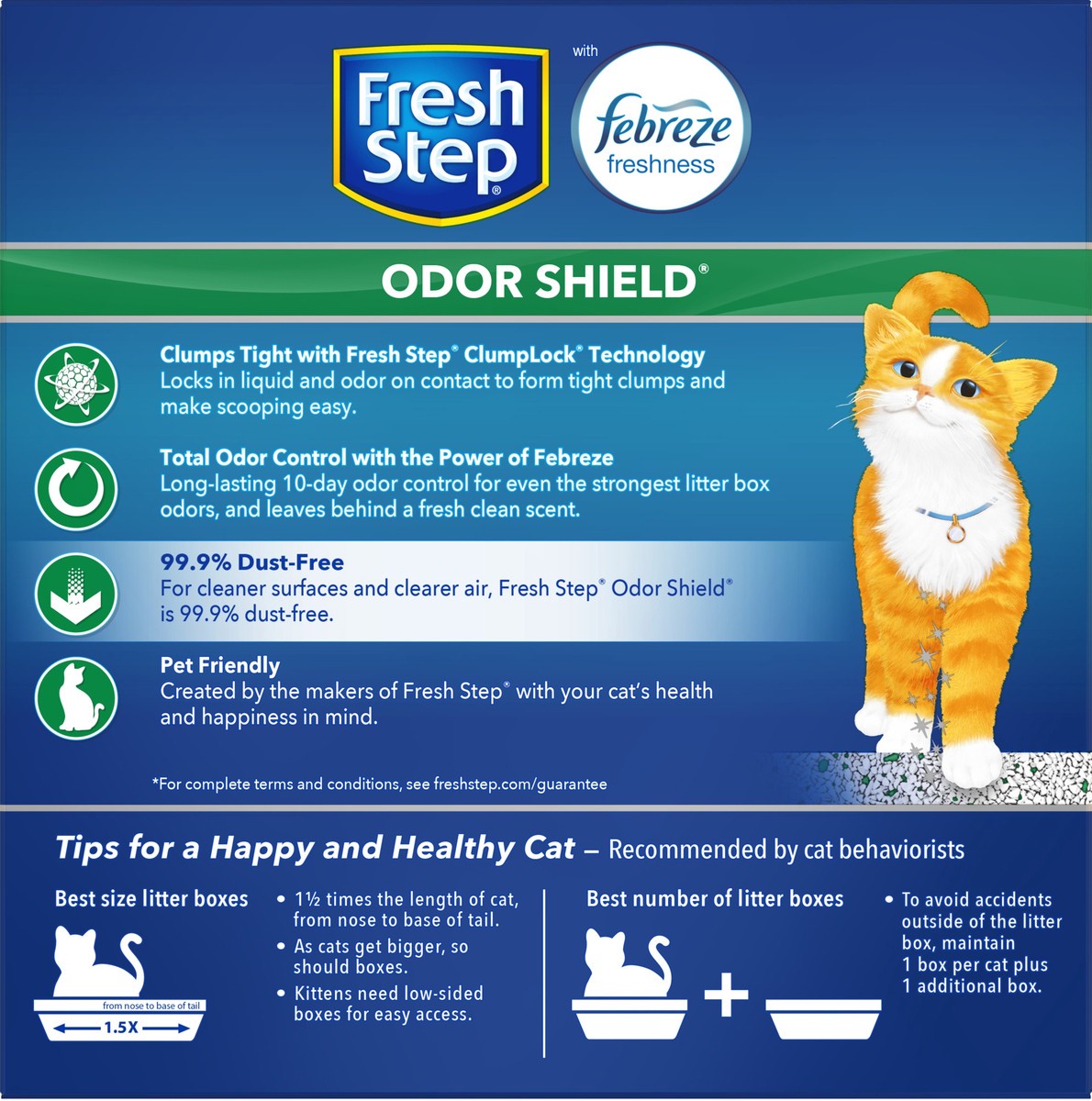 slide 7 of 9, Fresh Step Odor Shield Scented Scoopable Cat Litter, 14 lb