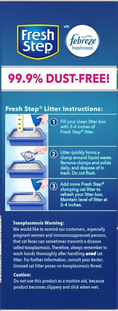 slide 9 of 9, Fresh Step Odor Shield Scented Scoopable Cat Litter, 14 lb