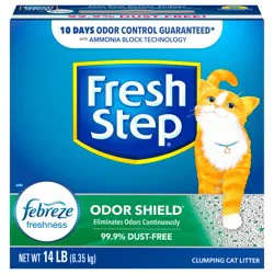 Fresh Step Odor Shield Scented Litter with the Power of Febreze Clumping Cat Litter