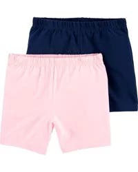 Carter's Kid 2-Pack Tumbling Shorts Navy/Pink 12