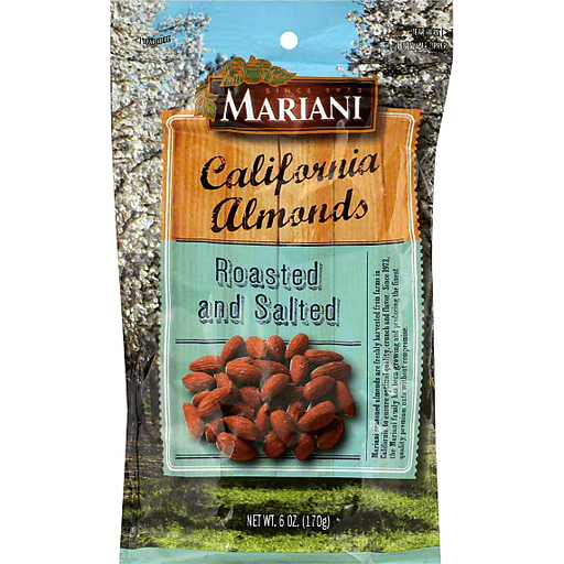 slide 1 of 1, Mariani California Almonds Roasted And Sea Salt, 6 oz