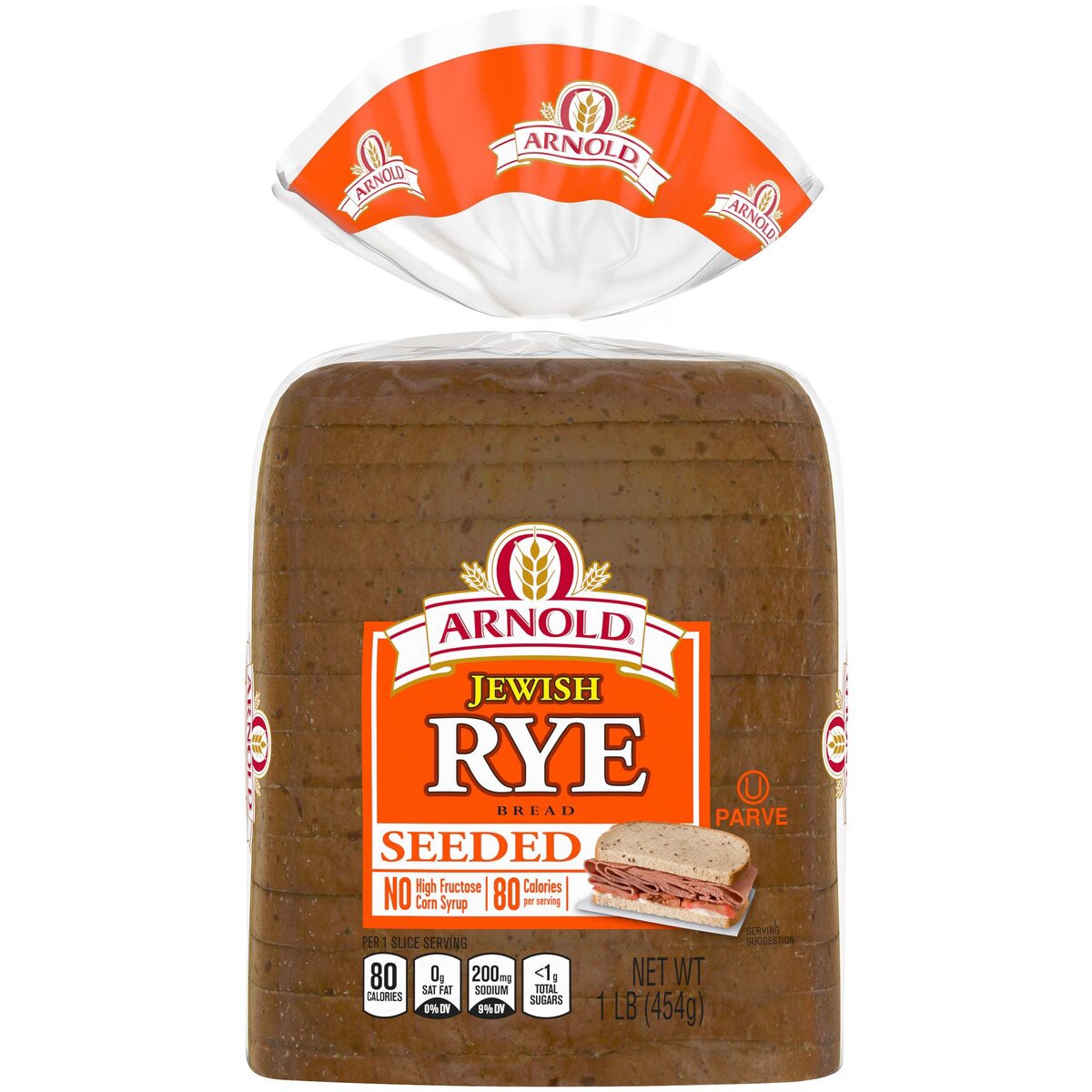 slide 1 of 5, Arnold Jewish Rye Bread, 16.0 oz