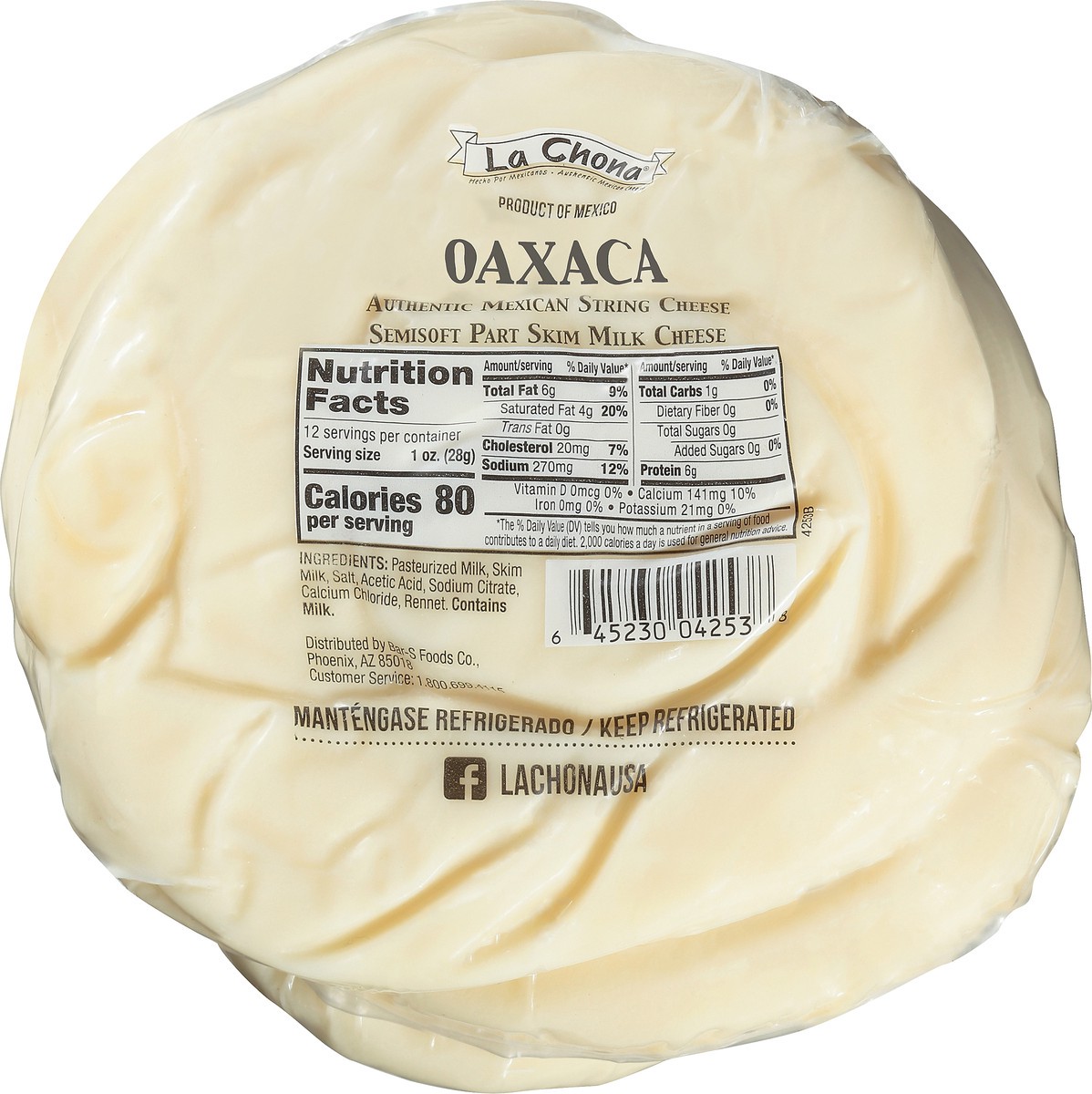 slide 3 of 10, La Chona Oaxaca String Cheese 12 oz, 12 oz