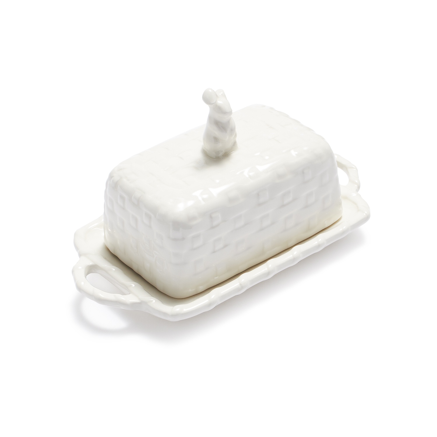 slide 1 of 1, TAG Earthenware Bunny Butter Dish, 1 ct