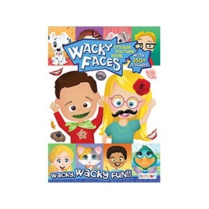 slide 1 of 1, Bendon Publishing Wacky Faces Create A Face Sticker Activity Book, 1 ct