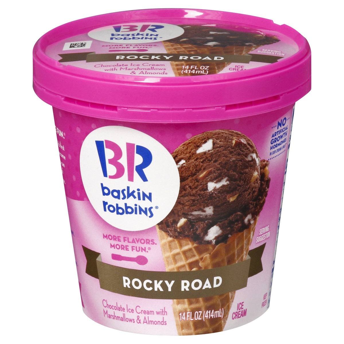 slide 1 of 9, Baskin-Robbins Rocky Road Ice Cream 14.0 oz, 