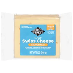 First Street Reduced Fat Sliced Swiss Cheese