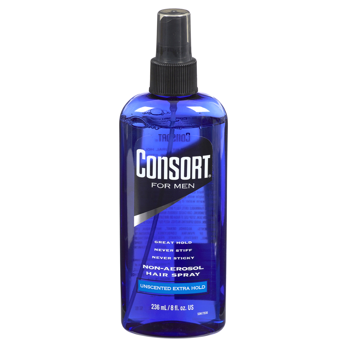 slide 1 of 5, Consort for Men Unscented Extra Hold Non-Aerosol Hair Spray, 8 fl oz