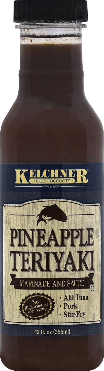 slide 5 of 6, Kelchner's Pineapple Teriyaki Marinade, 12 fl oz