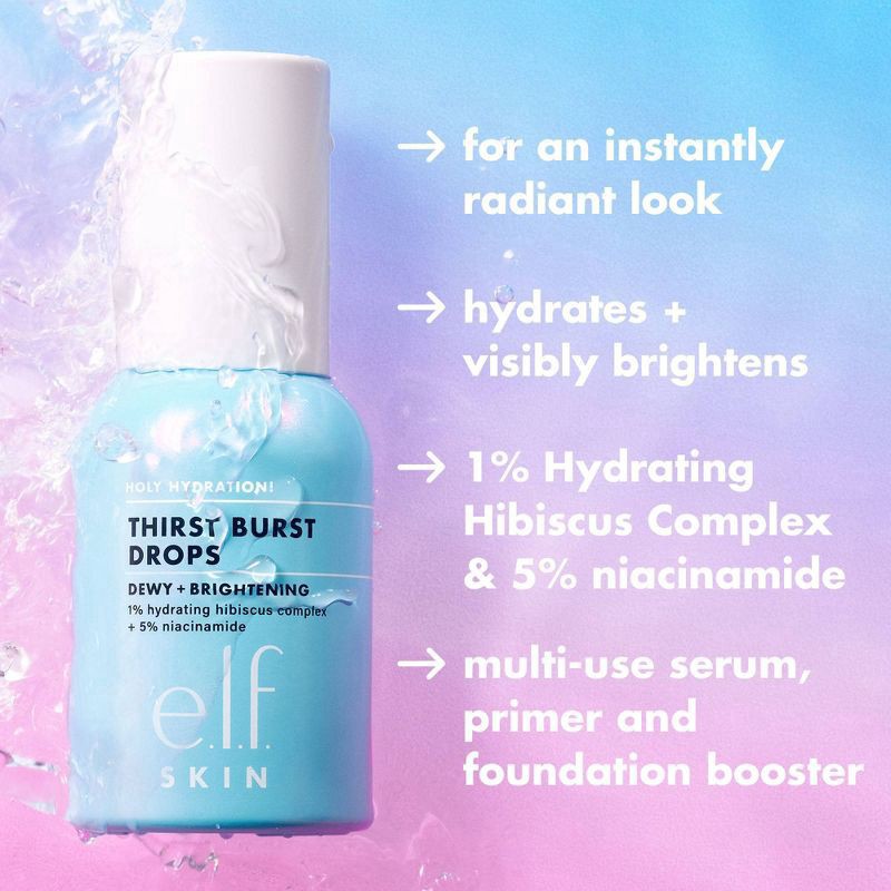 slide 8 of 15, ELF E.L.F. Holy Hydration! Thirst Burst Drops, 1 oz