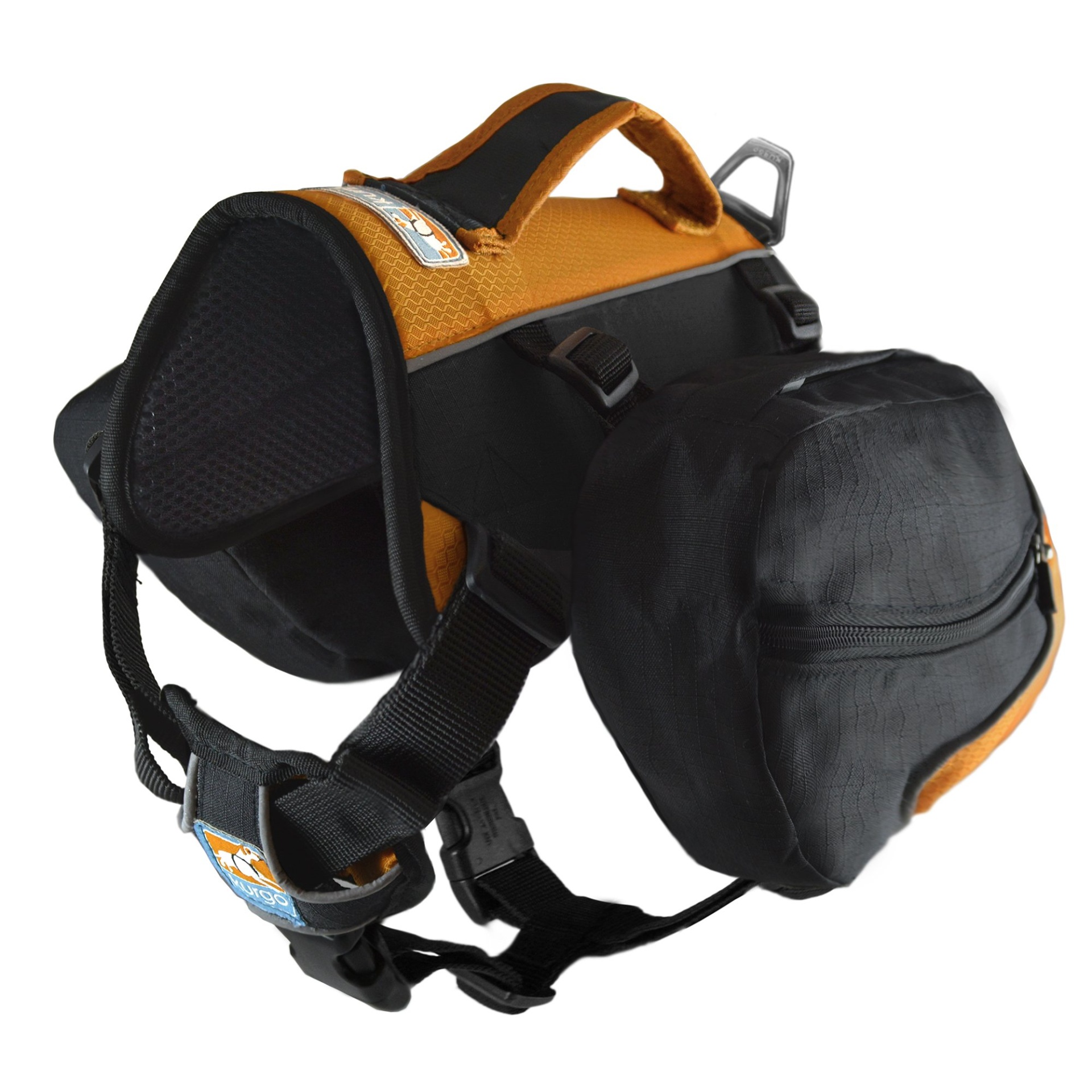 slide 1 of 1, Kurgo Big Baxter Dog Backpack In Black/Orange, LG