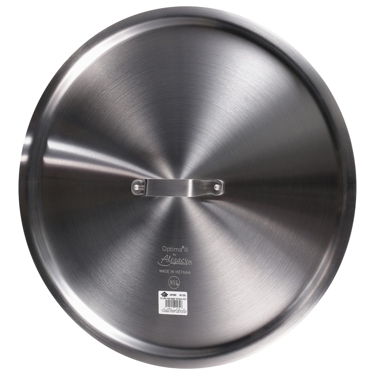 slide 3 of 3, First Street Stock Pot Cover, 60 qt