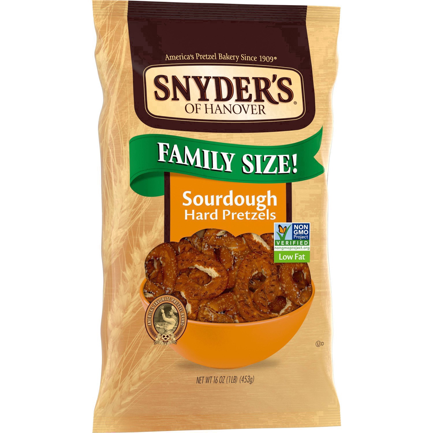 slide 66 of 80, Snyder's of Hanover Pretzels, Sourdough Hard Pretzels, Family Size 16 Oz Bag, 16 oz