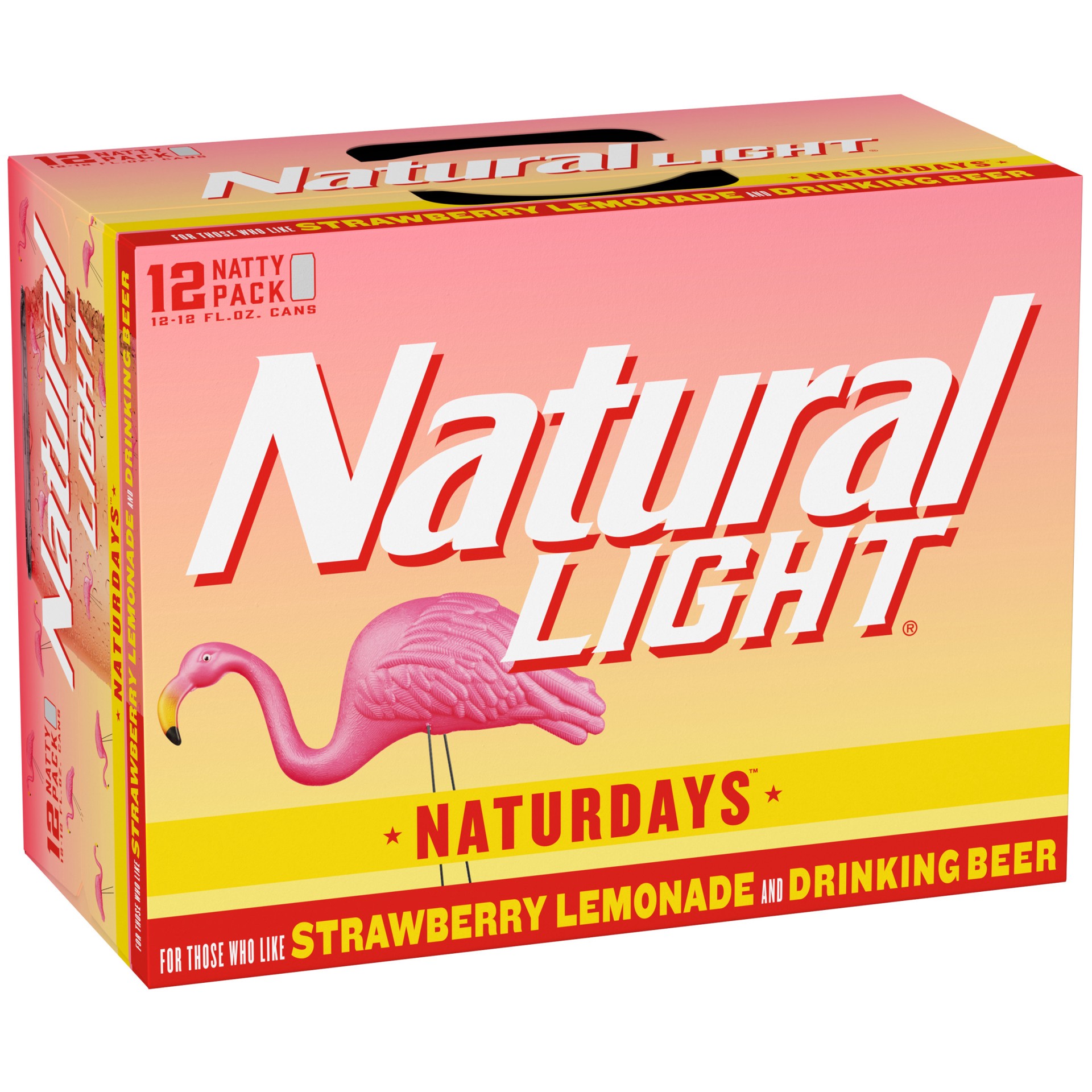 slide 1 of 5, Natural Light Naturdays Light Beer, 12 Pack Beer, 12 FL OZ Cans, 12 fl oz