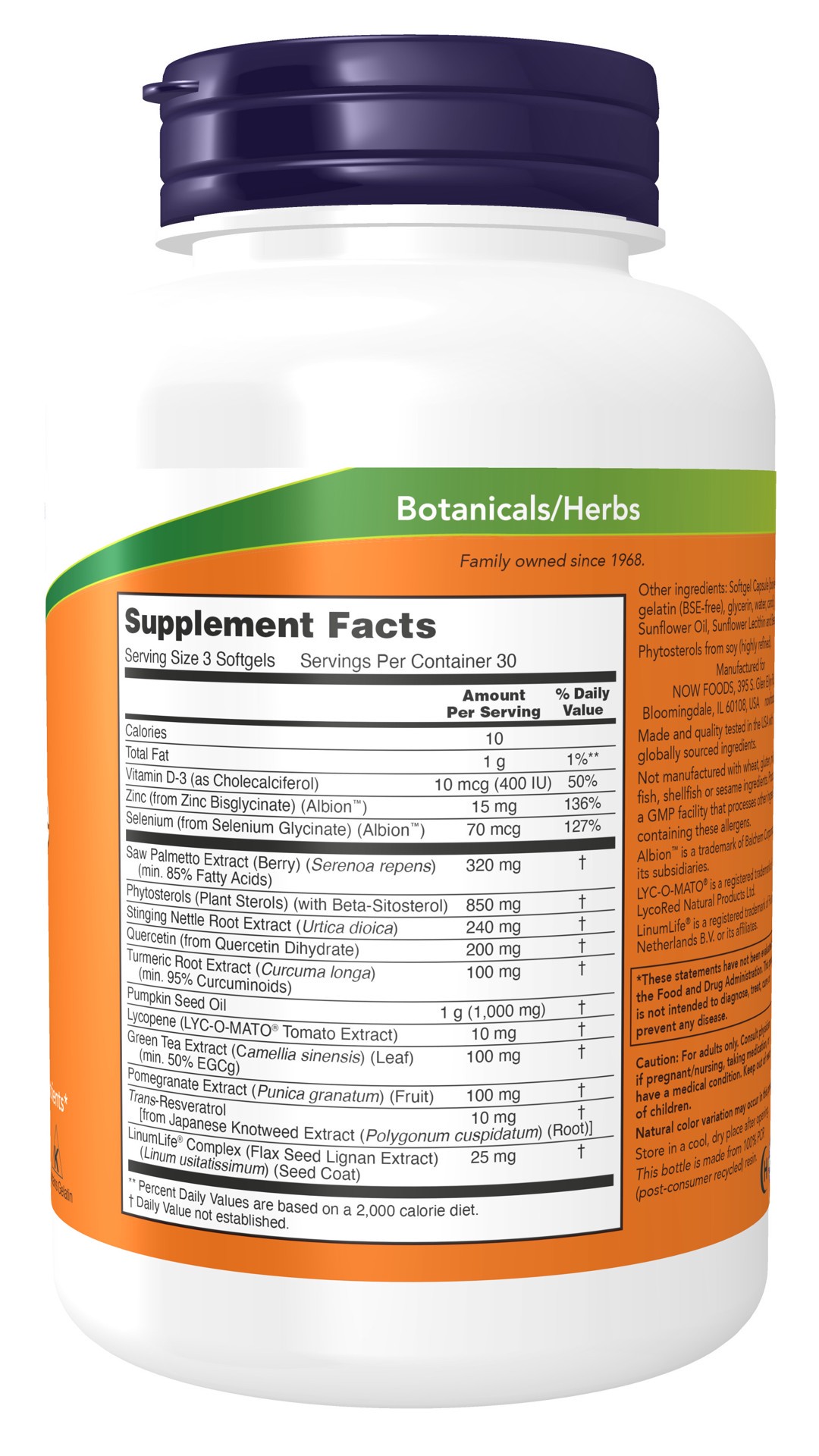 slide 3 of 4, NOW Supplements Prostate Health Clinical Strength - 90 Softgels, 90 ct