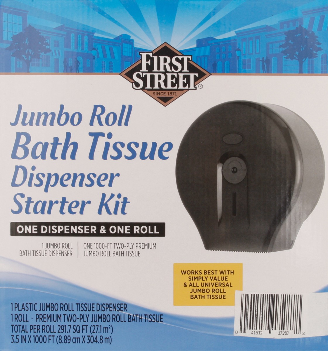 slide 4 of 11, First Street Jumbo Roll Dispen, 1 ct