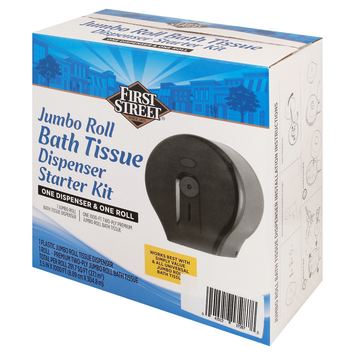 slide 7 of 11, First Street Jumbo Roll Dispen, 1 ct