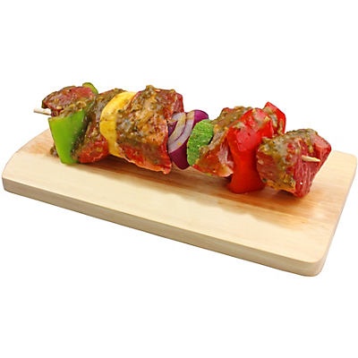 slide 1 of 1, Central Market Roasted Hatch Chile Sirloin Kabob, per lb