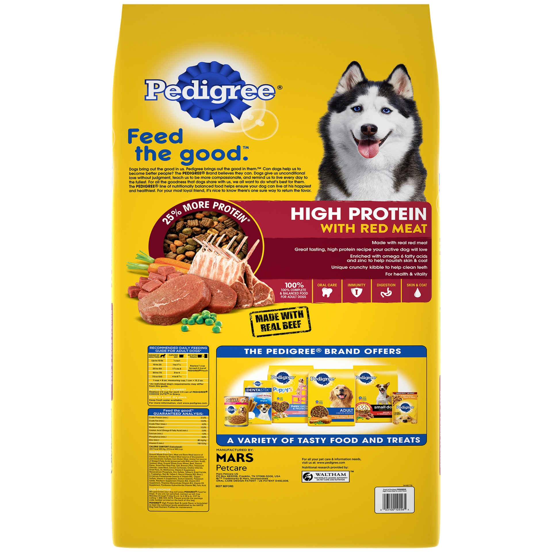 PEDIGREE High Protein Adult Dry Dog Food Beef and Lamb