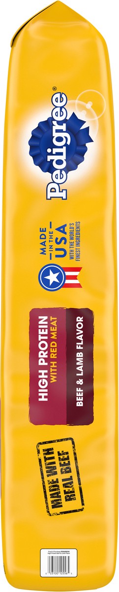 slide 11 of 12, PEDIGREE High Protein Adult Dry Dog Food Beef and Lamb Flavor Dog Kibble, 46.8 lb. Bag, 1 cnt